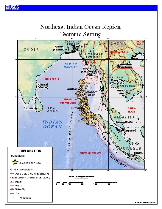 Tectonic setting of the earthquake that generated the devastating December 2004 tsunami.