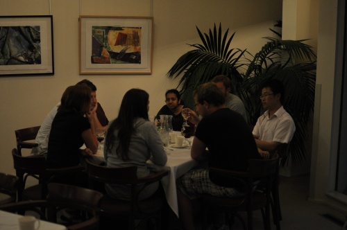 2012 Summer Program dinner at faculty club