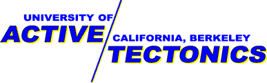 UC BERKELEY ACTIVE TECTONICS GROUP
