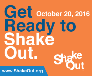 Great CA ShakeOut banner