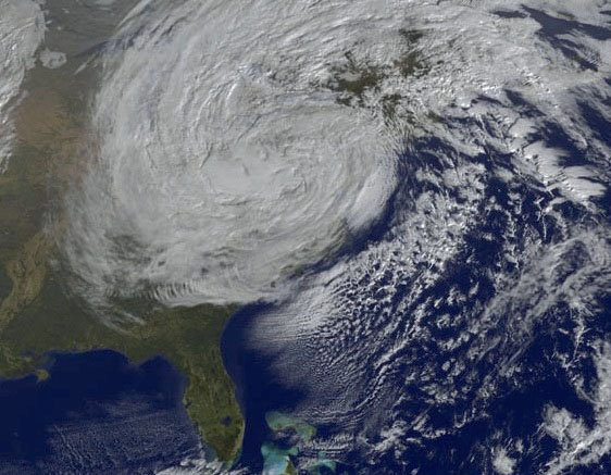Superstorm Sandy Wiggled the Whole Continent