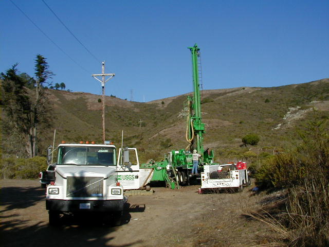 Installation of strainmeter at MHDL<br>Courtesy of the USGS