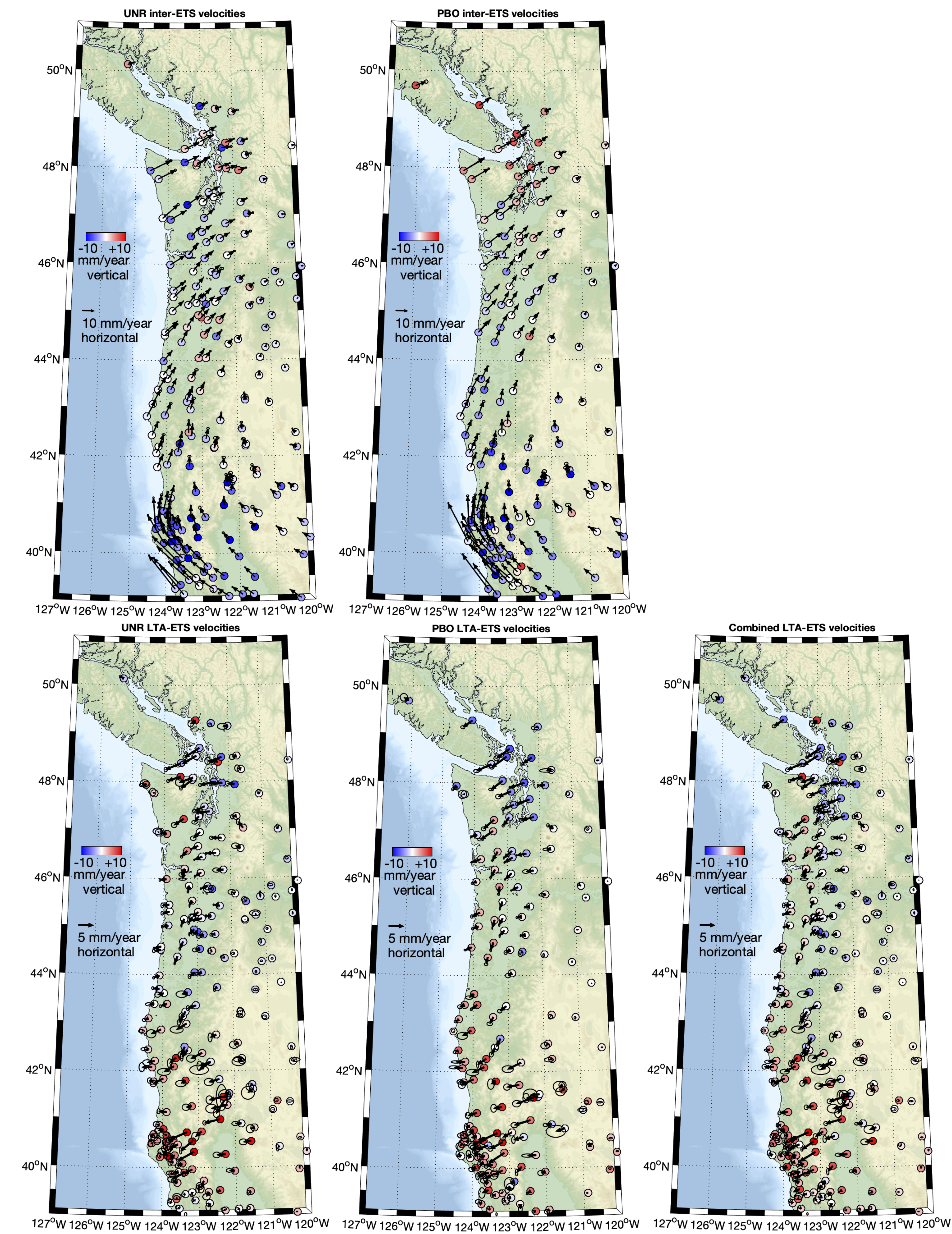 Cascadia GPS data